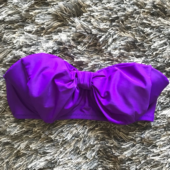 Xhilaration Other - Purple Bow Bandeau Swim Top
